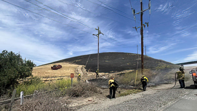 Grass Fire on the Altamont 
