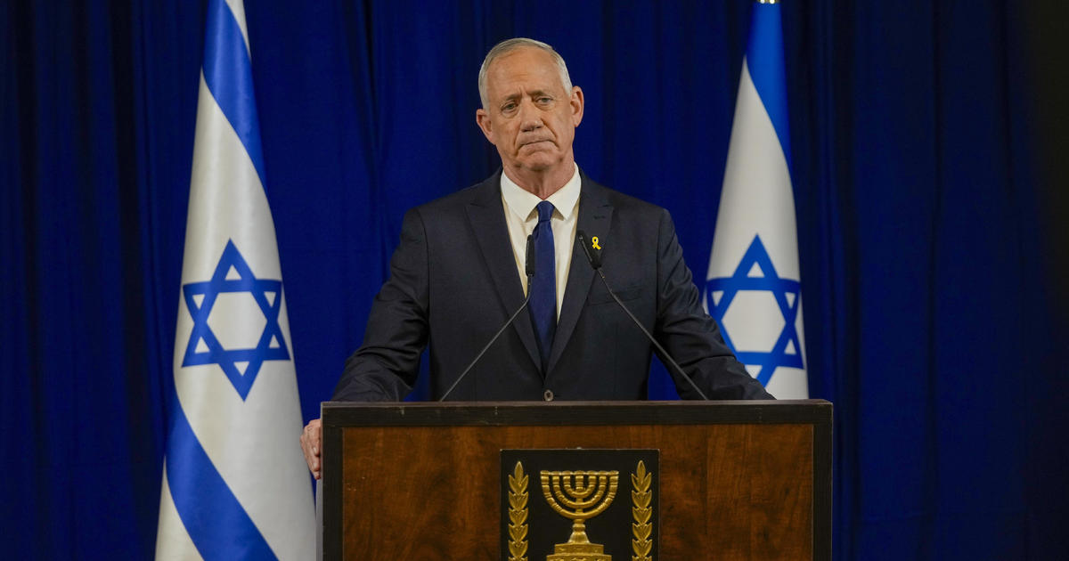 Бени Ганц, член на израелския военен кабинет, подаде оставка от правителството поради липса на план за следвоенна Газа