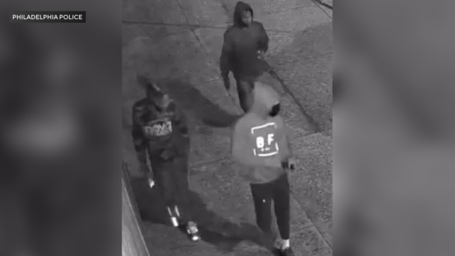 Photo released by Philadelphia Police of individuals wanted for stealing guns out of cars 