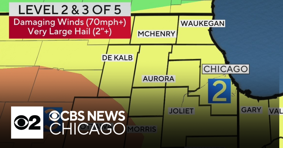 Building heat and humidity with storms Thursday night in Chicago - CBS ...