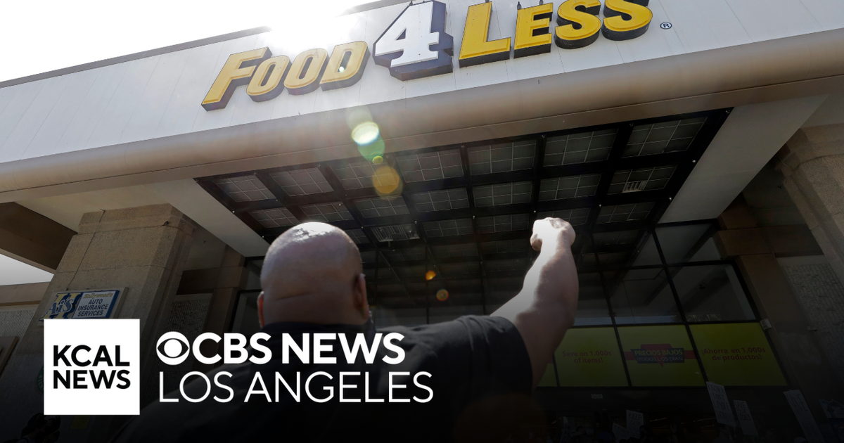 Food4less workers overwhelmingly authorize strike - CBS Los Angeles