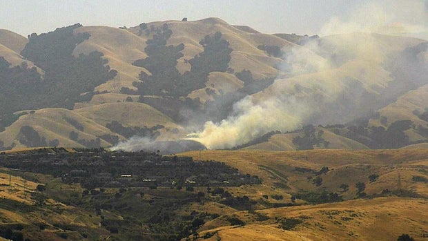 Fire Smoke Plume East San Jose
