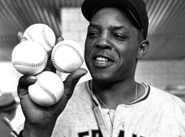 Willie Mays of the San Francisco Giants in 1961 