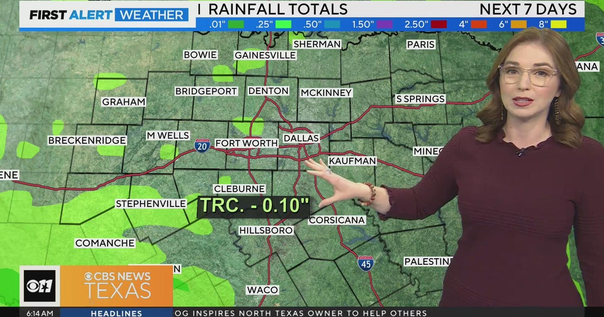 Potential tropical storm brings small rain chances to North Texas - CBS ...