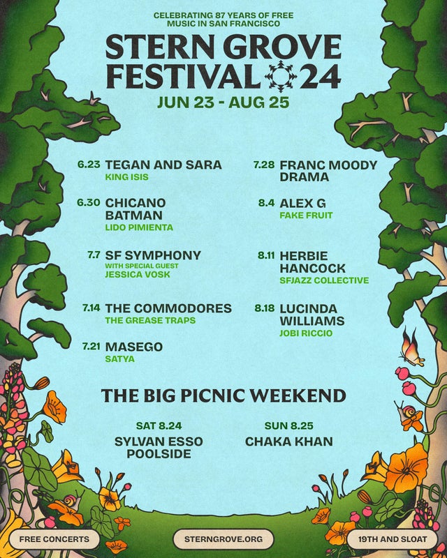 Stern Grove schedule 