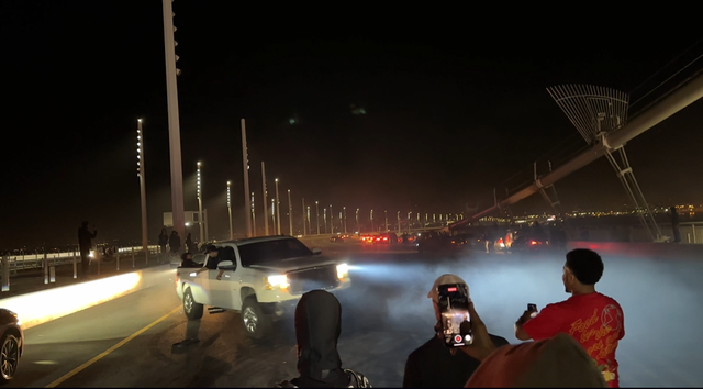 Bay Bridge sideshow activity 