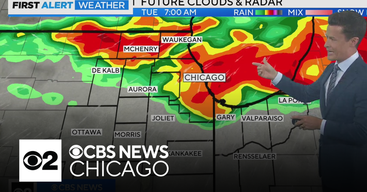 After calm Sunday, Chicago could see storms on Tuesday - CBS Chicago