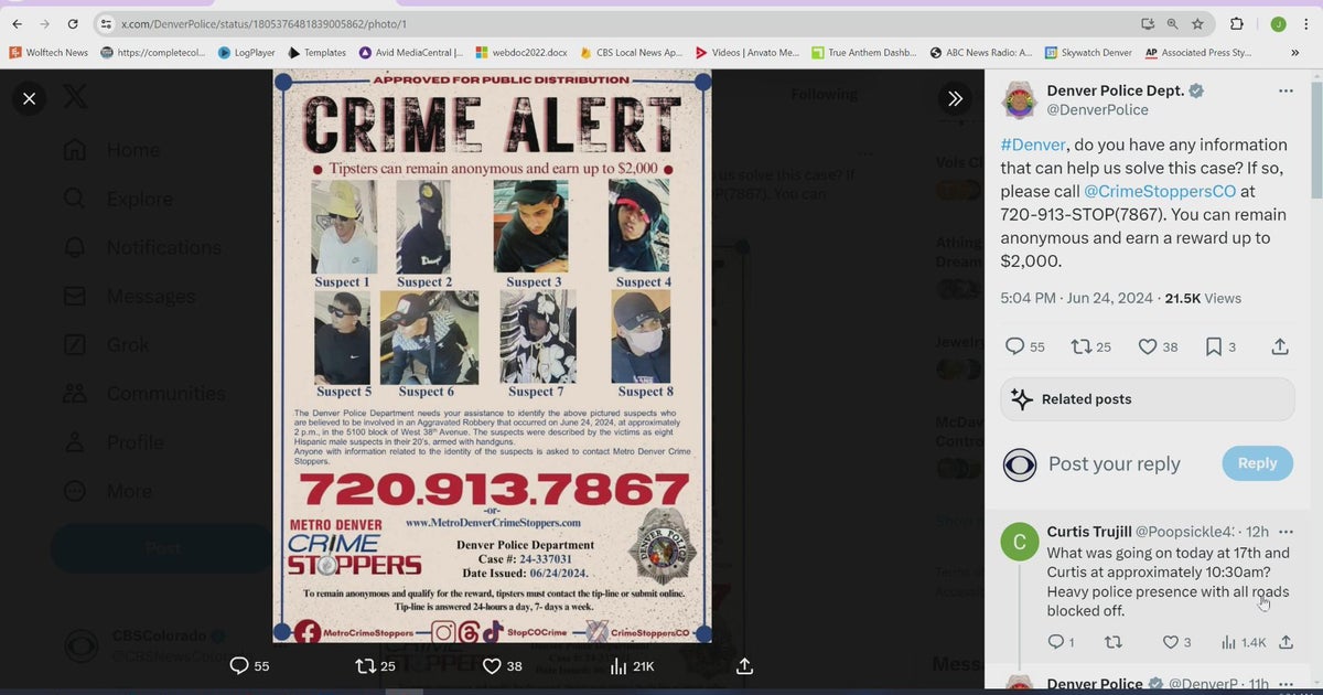 Denver police issue crime alert for 8 suspects involved in robbery ...