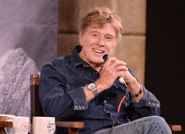 Robert Redford speaks at the Sundance Film Festival in 2015 