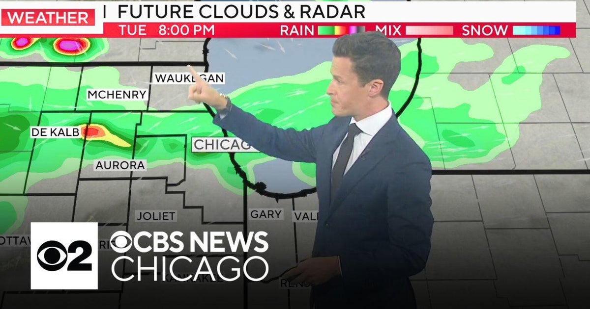 Showers to cover Chicago area Tuesday night - CBS Chicago
