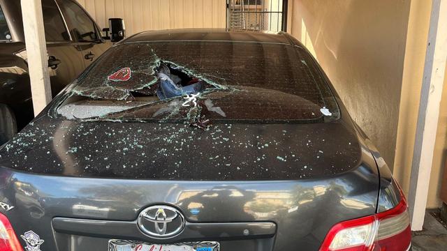Car damaged in San Rafael crime spree 