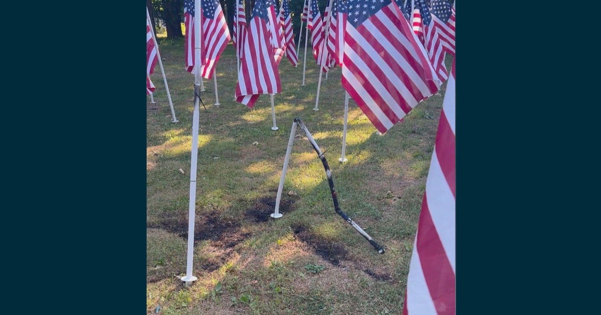 Vandals damage American flags in Audubon, New Jersey, a community known for its patriotism Vandals damage American flags in Audubon, New Jersey, a community known for its patriotism