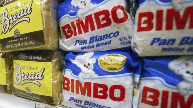 Bimbo bread is displayed on a shelf at a market in Anaheim, Calif., on April 24, 2003. 