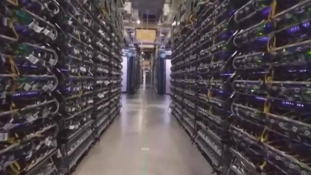 servers in data center 