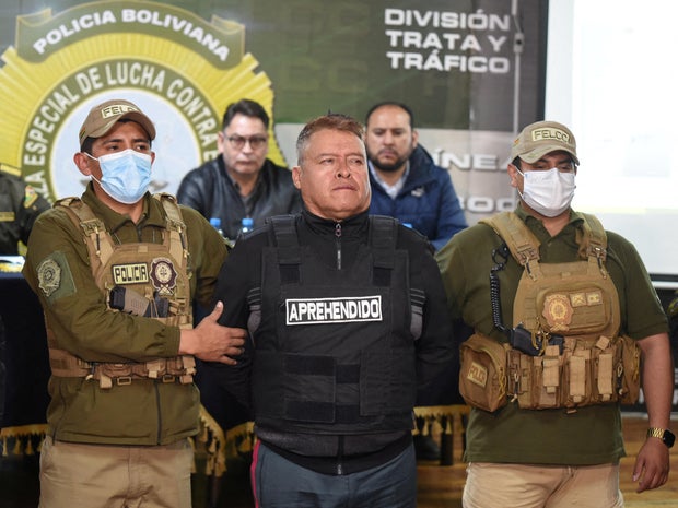 Bolivian General Juan Jose Zuniga following his arrest for allegedly leading a coup attempt in La Paz, Bolivia, on June 26, 2024