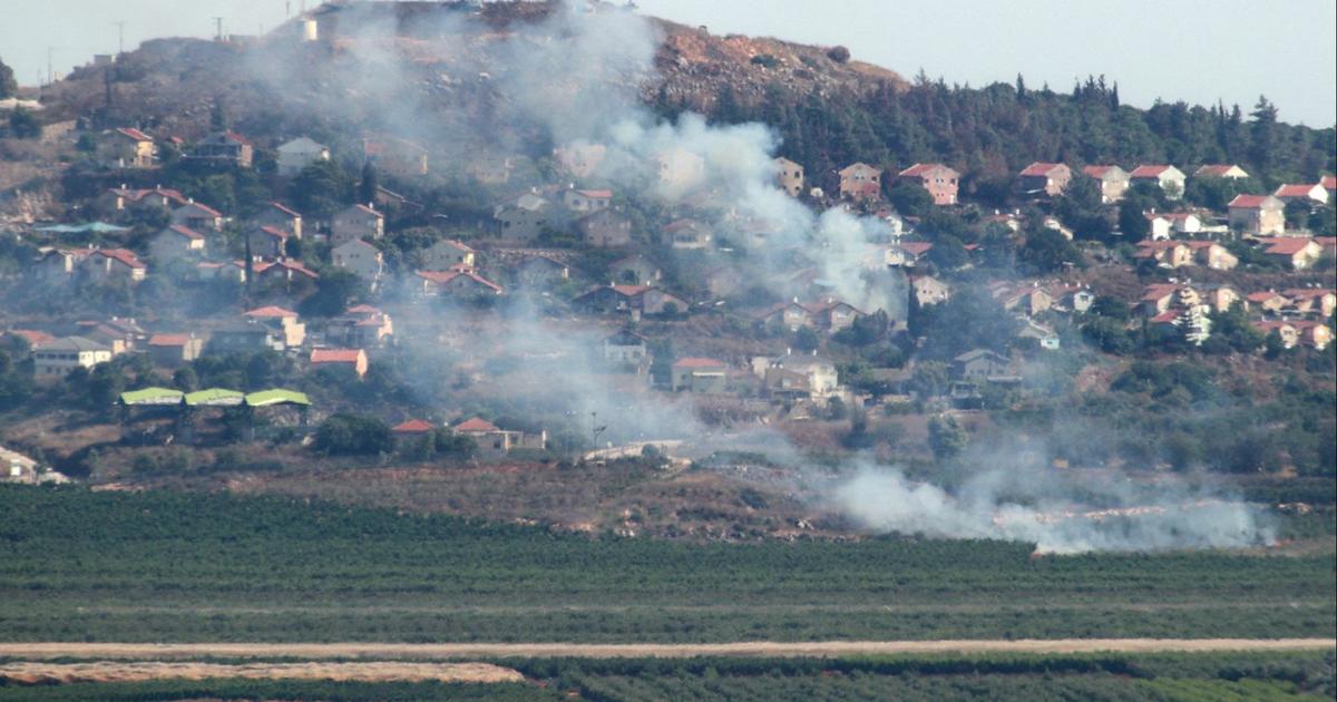 Hezbollah fires barrage of rockets at northern Israel