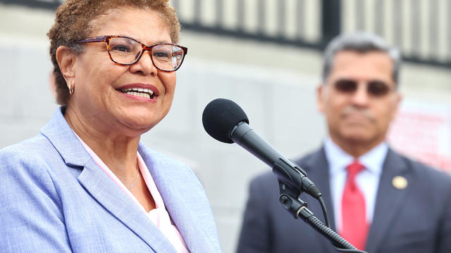 Health And Human Services Secretary Xavier Becerra Meets With L.A. Mayor Karen Bass 