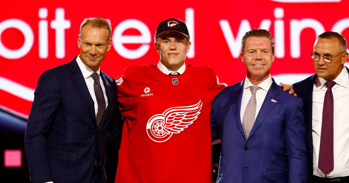Detroit Red Wings select Michael Brandsegg-Nygard in the first round of the 2024 NHL Draft