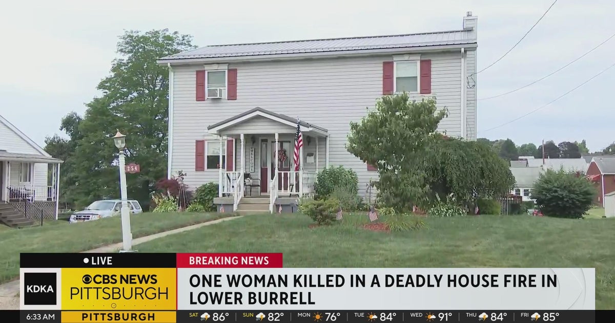 Woman killed in overnight house fire in Westmoreland County - CBS ...