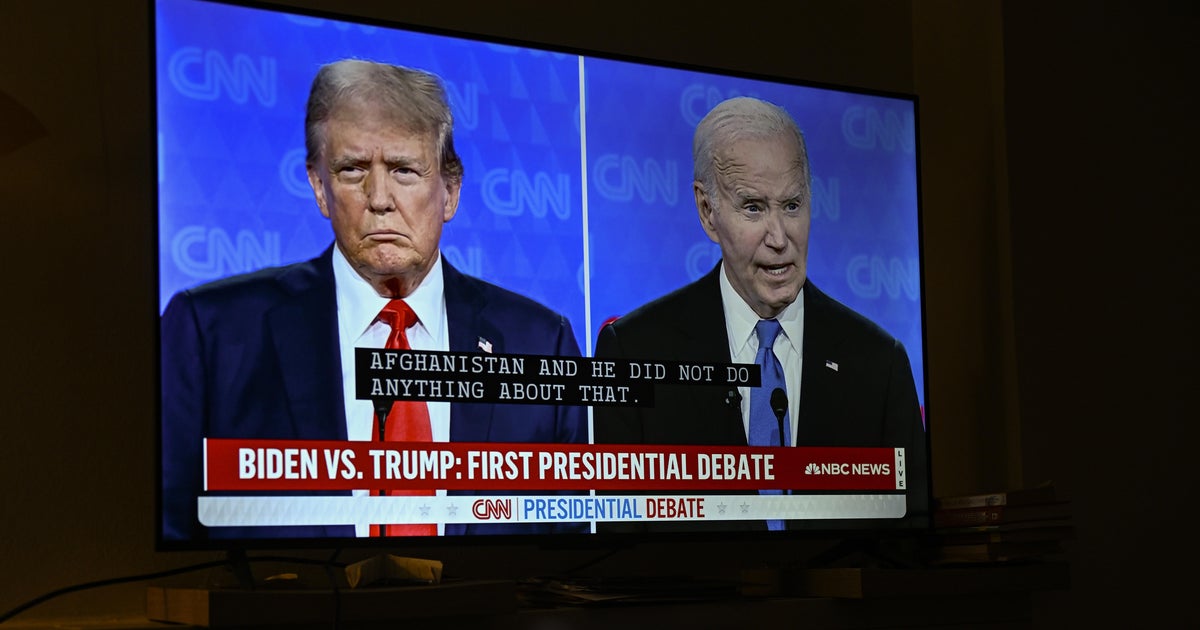 Increasing numbers of voters don't think Biden should be running after debate with Trump - CBS News poll