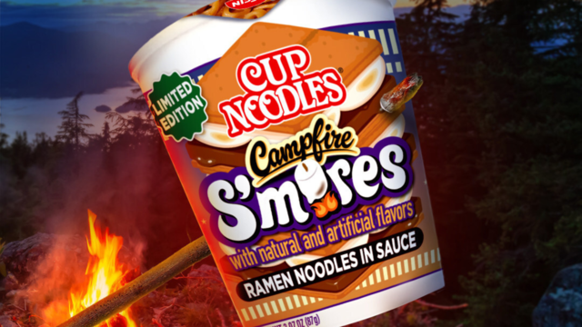 Cup Noodles Campfire S'mores 