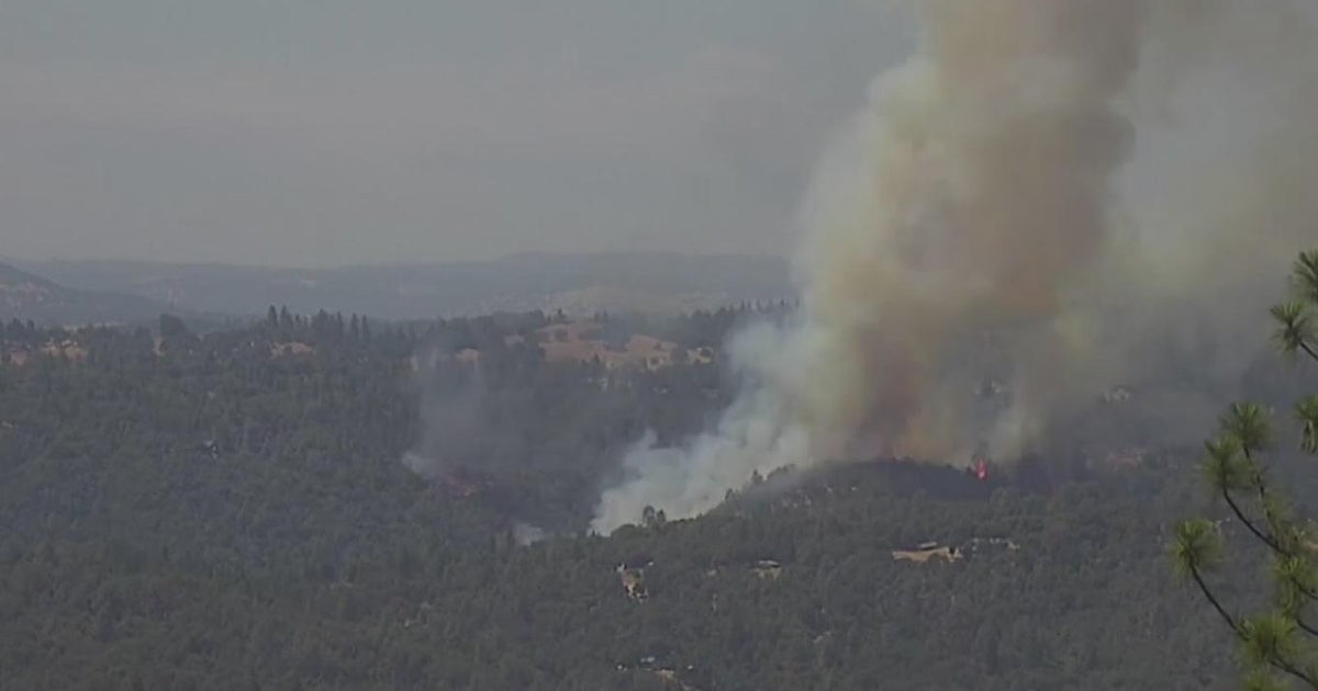 Air unit assists with fire forcing evacuations near Placerville