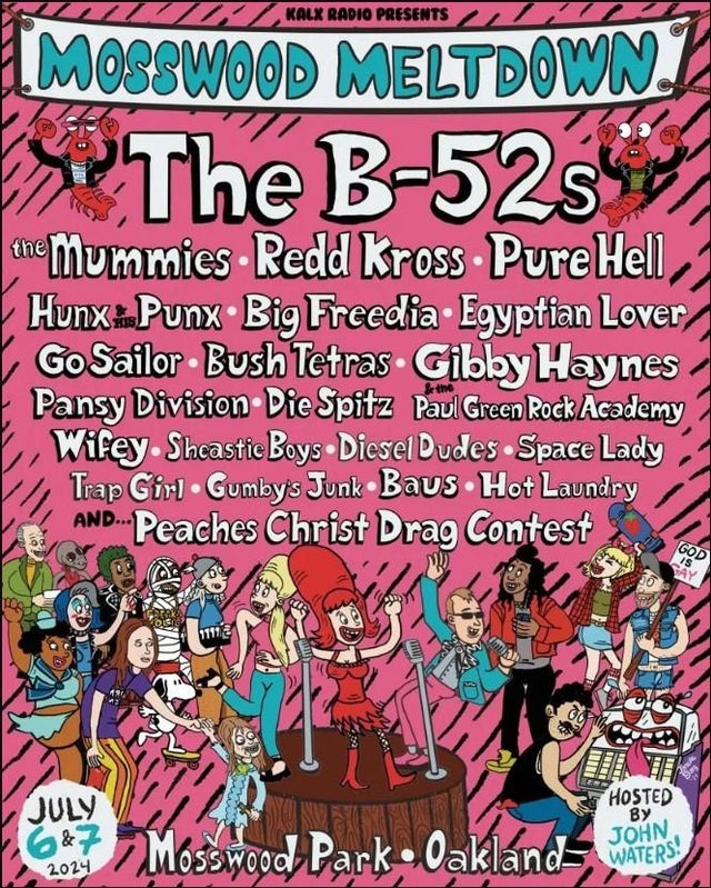 The B-52s, Redd Kross and the Mummies top the bill at Oakland's