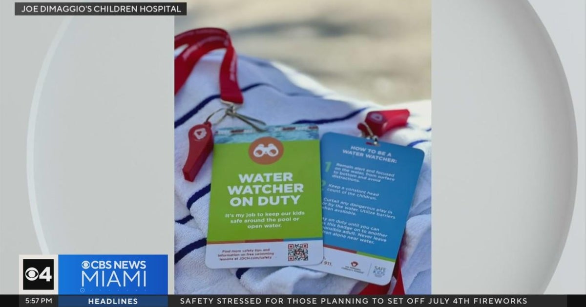 New lanyards to help keep kids safe while swimming - CBS Miami