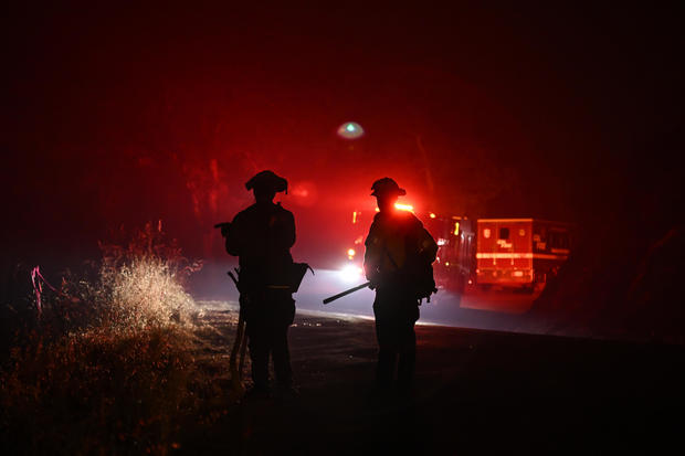 Thompson Fire: Wildfire in Butte County of California 