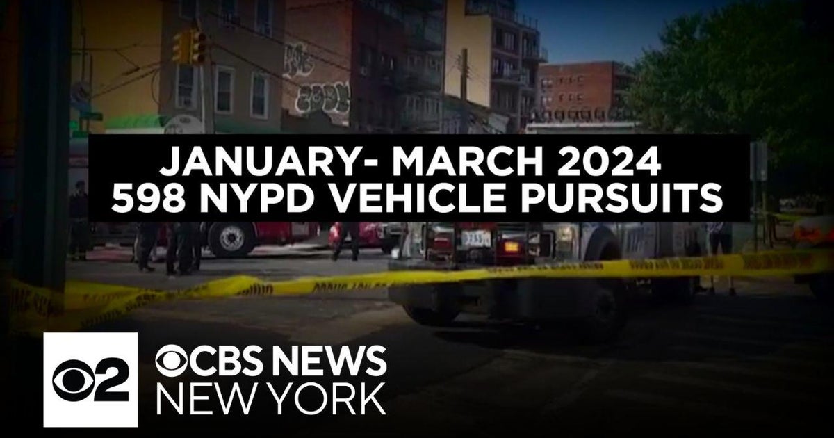 Police chases on the rise in NYC, data shows - CBS New York