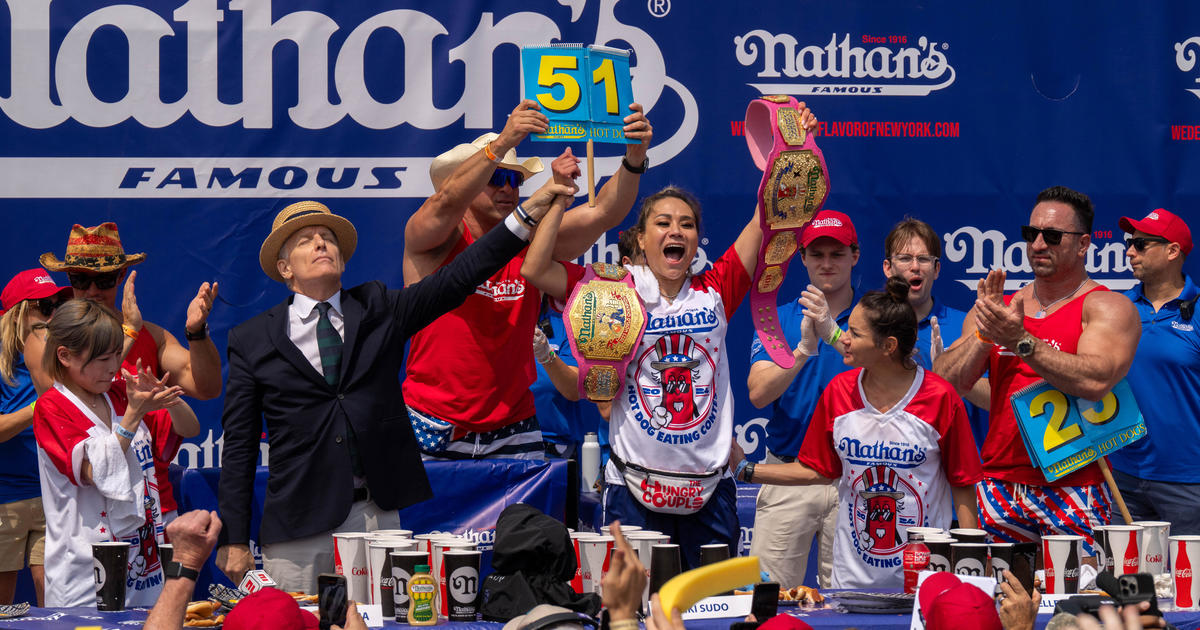 Miki Sudo wins Nathan’s Hot Dog Eating Contest women’s division, sets new record with 51