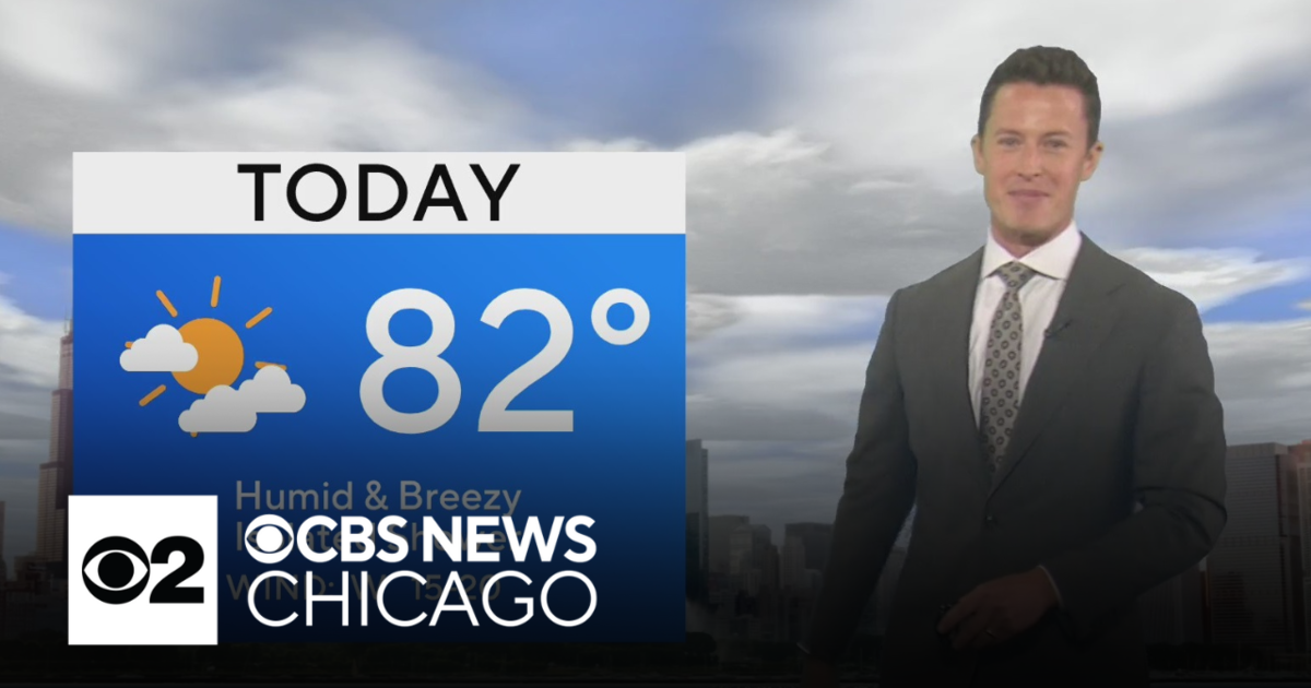Humid with breezy winds, isolated showers in Chicago