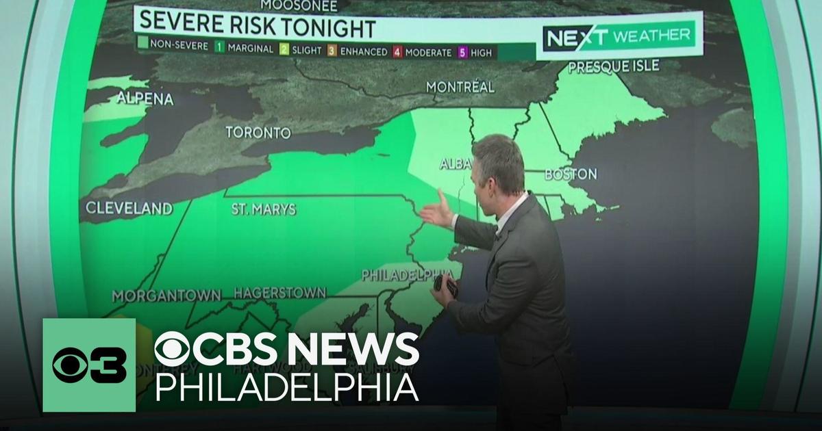 The sweat machine is running in the Delaware Valley; thunderstorm risk is being monitored into the night