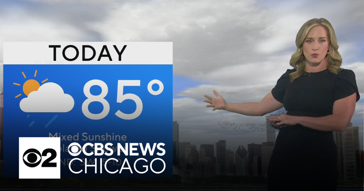 Spotty showers in Chicago with highs in mid-80s - CBS Chicago