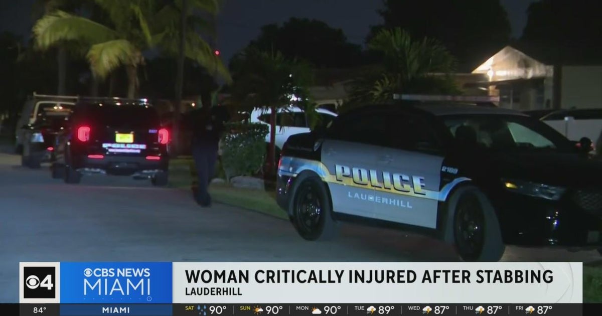 Woman stabbed multiple times by man in Lauderhill - CBS Miami