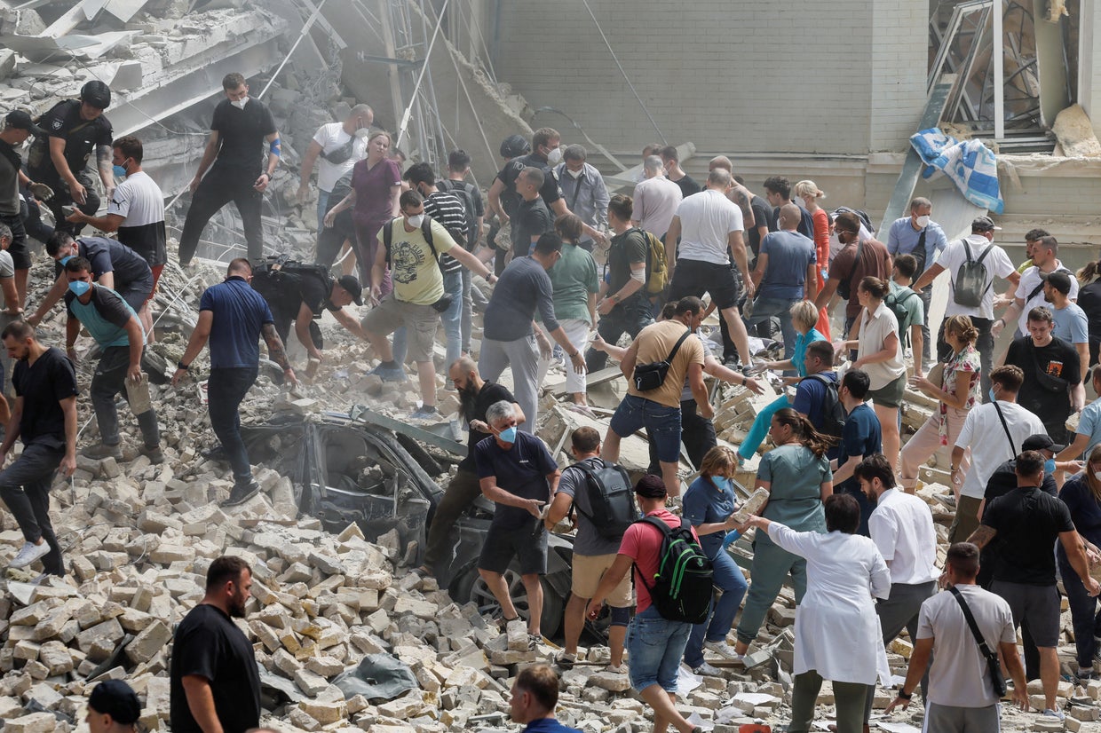 Ukraine says at least 31 people killed, children's hospital hit in ...
