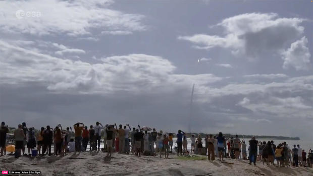 The Ariane 6 thrilled spectators lining beaches near the French Guiana launch site on the northern coast of South America. July 9, 2024