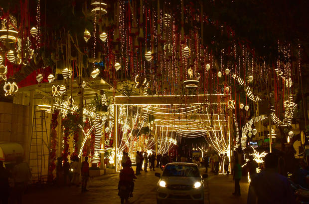Mukesh Ambani Residence Antilia Decorated Ahead Of Wedding Of His Son Anant Ambani 