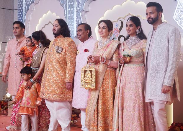 Guests Attend The Lagna Vidhi Of The Wedding Of Anant Ambani & Radhika Merchant 
