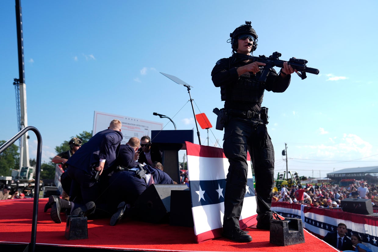Trump safe after rally shooting, says bullet struck his ear; gunman and ...