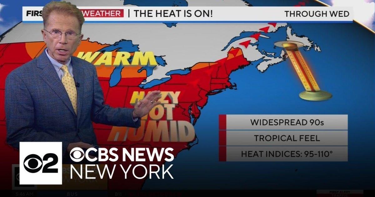 Red Alert as sweltering heat returns to NYC area - CBS New York