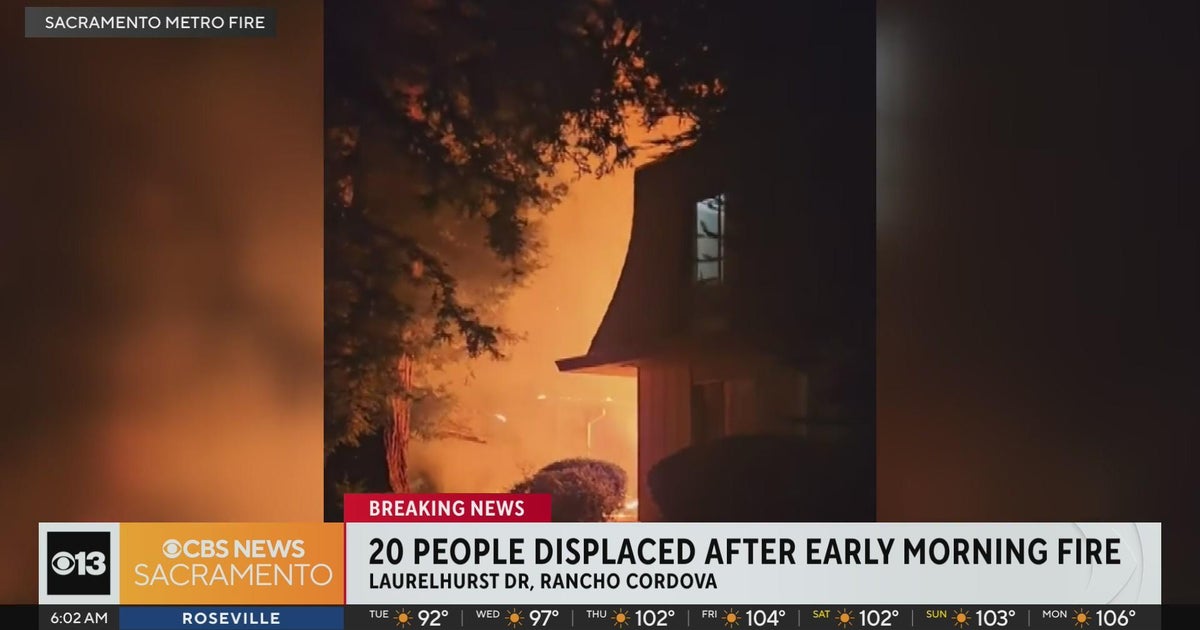 20 people displaced after Rancho Cordova apartment complex fire