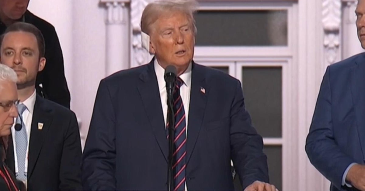 Watch: Trump takes stage at RNC for walkthrough ahead of Thursday speech