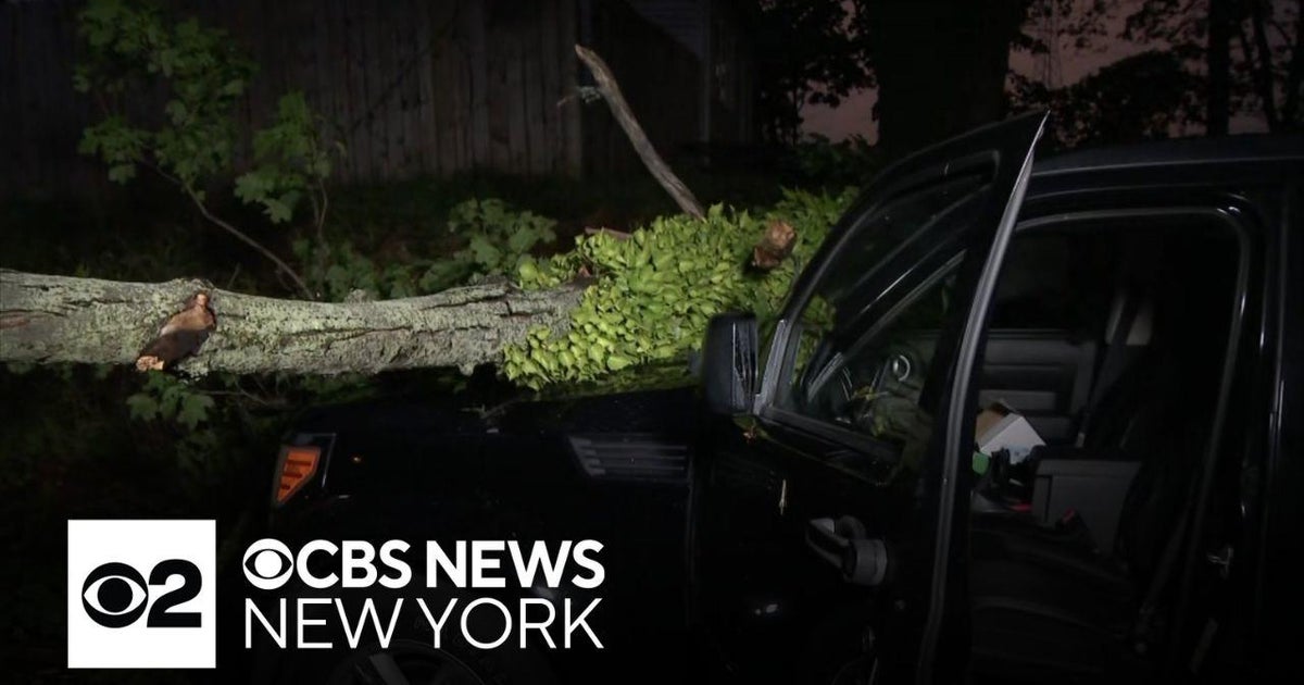Severe storms cause damage in New Jersey as heat wave continues - CBS ...