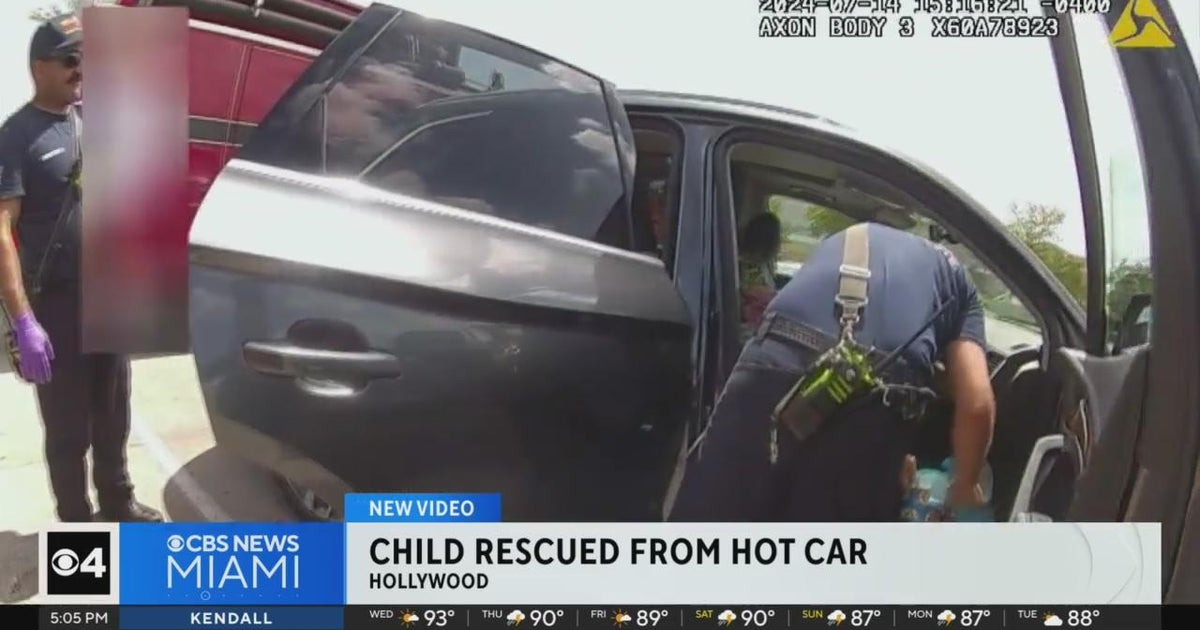 Woman accused of leaving child in hot car - CBS Miami