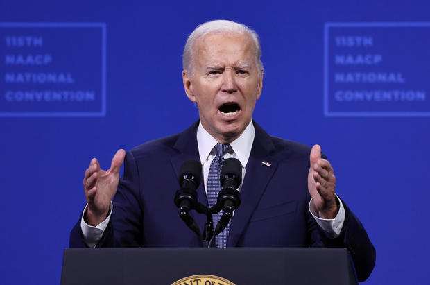 President Biden Addresses NAACP Convention In Las Vegas 