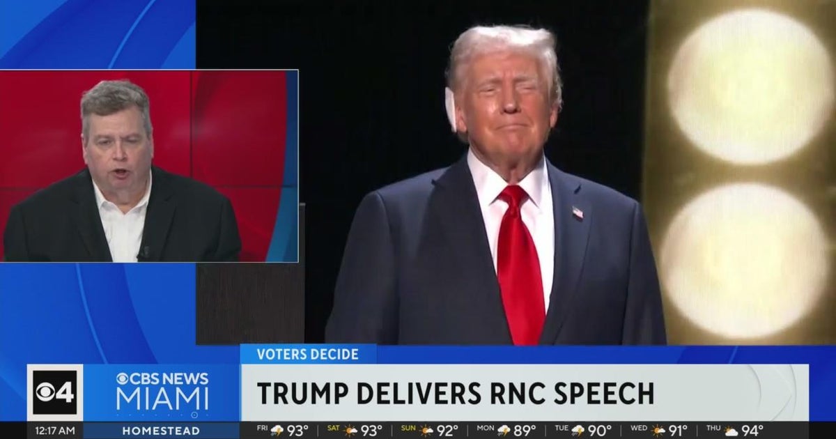 Trump delivers RNC Speech - CBS Miami