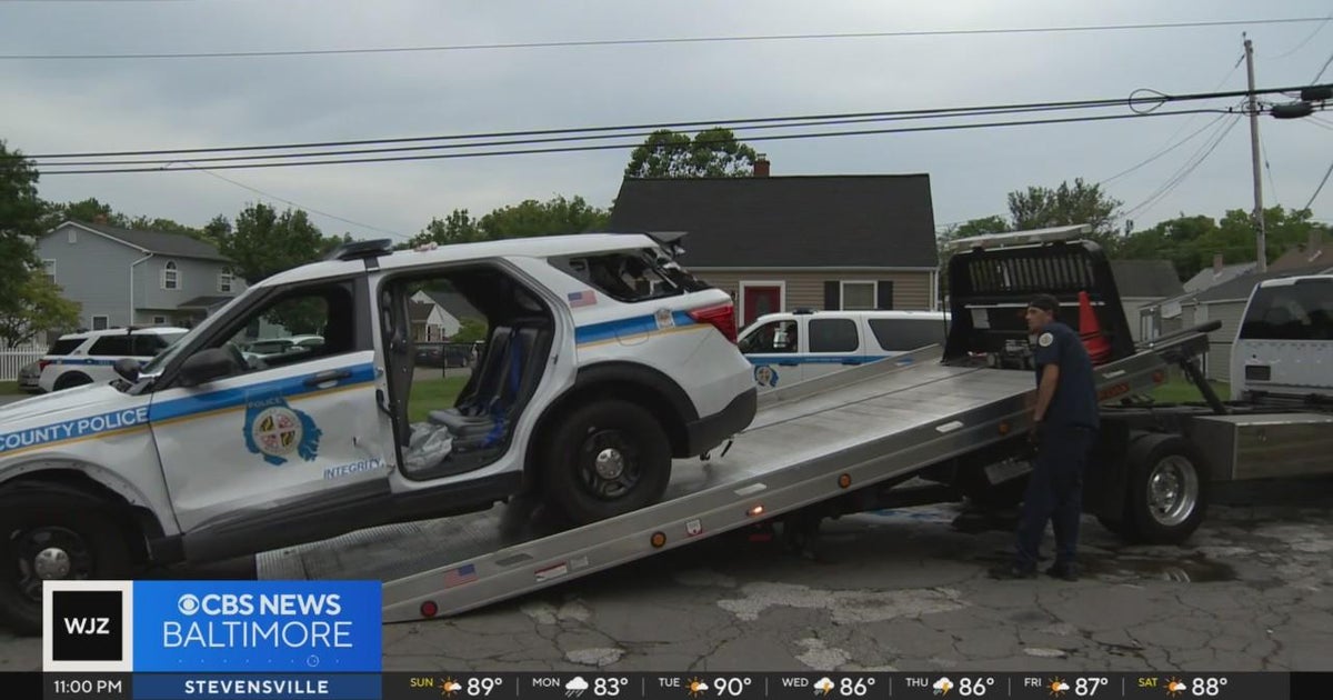 Two Baltimore County officers hospitalized after severe car crash in ...
