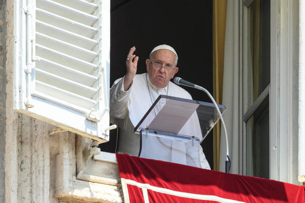 Pope Francis leads Angelus prayer at the Vatican 