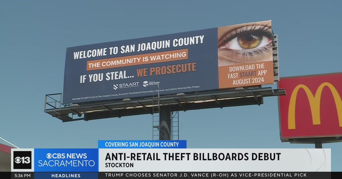 Anti-retail theft billboards debut in San Joaquin County